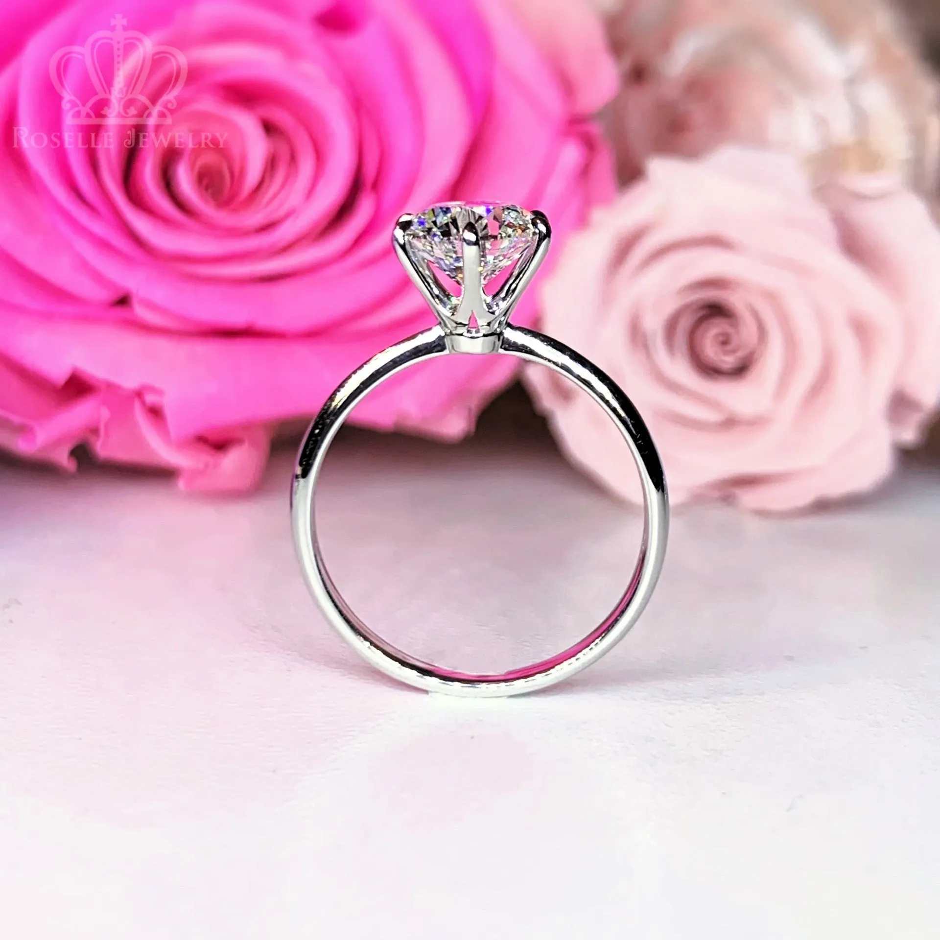 1.02CT Six Prong Solitaire Engagement Ring - KNT2