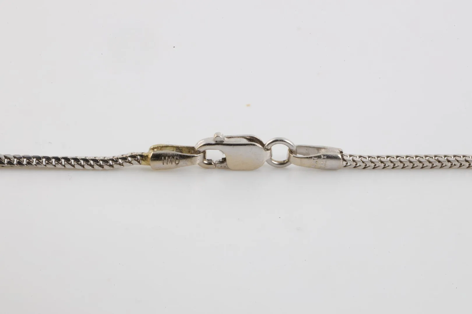 20.5" 14k White Gold Foxtail Chain Necklace (5.56g.)