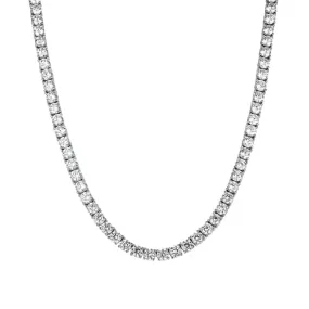 3mm Iced Moissanite Tennis Chain in 925 Sterling Silver