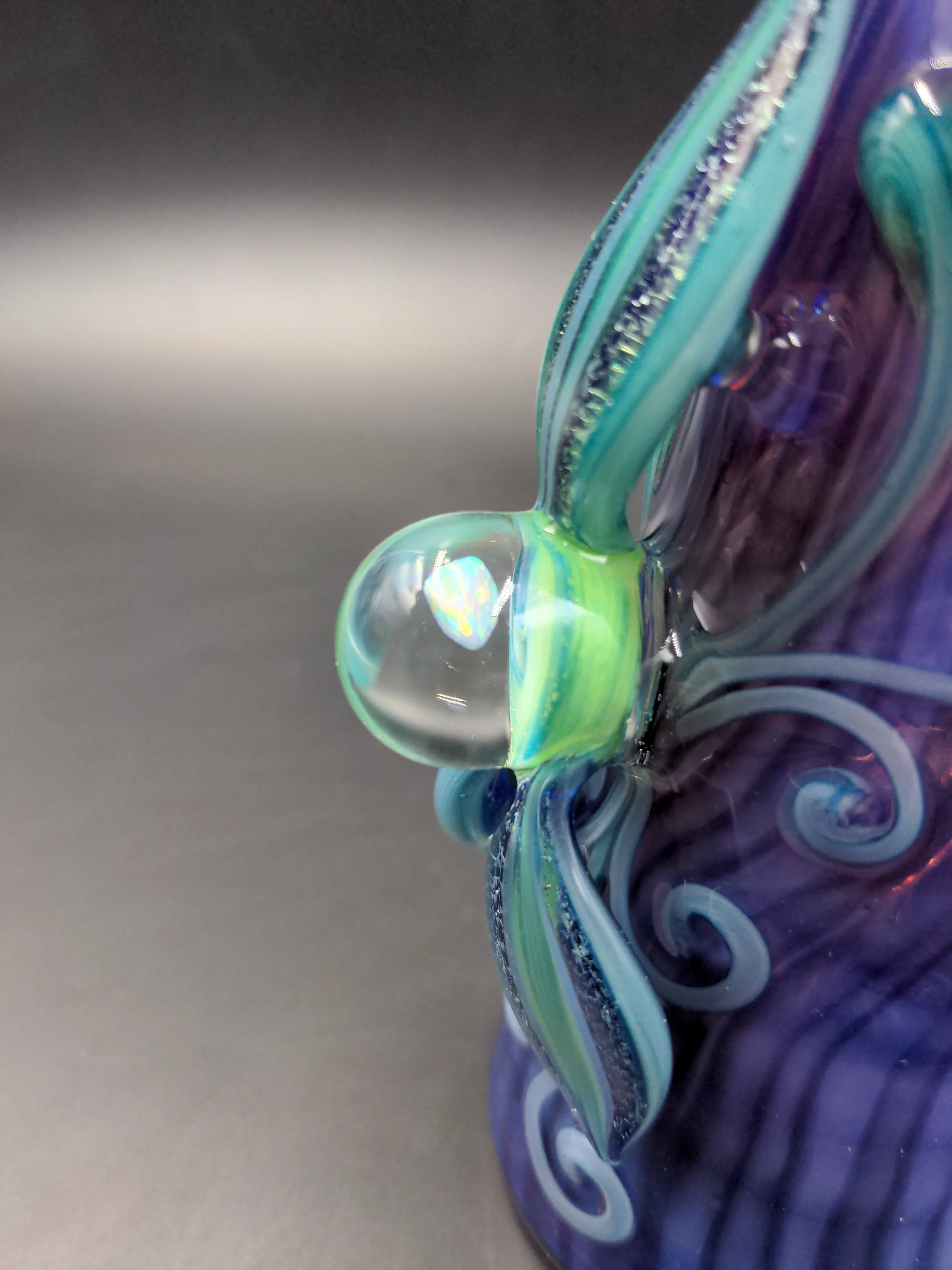 7 Gem Flower Fumed Cone Rig - By Lyric