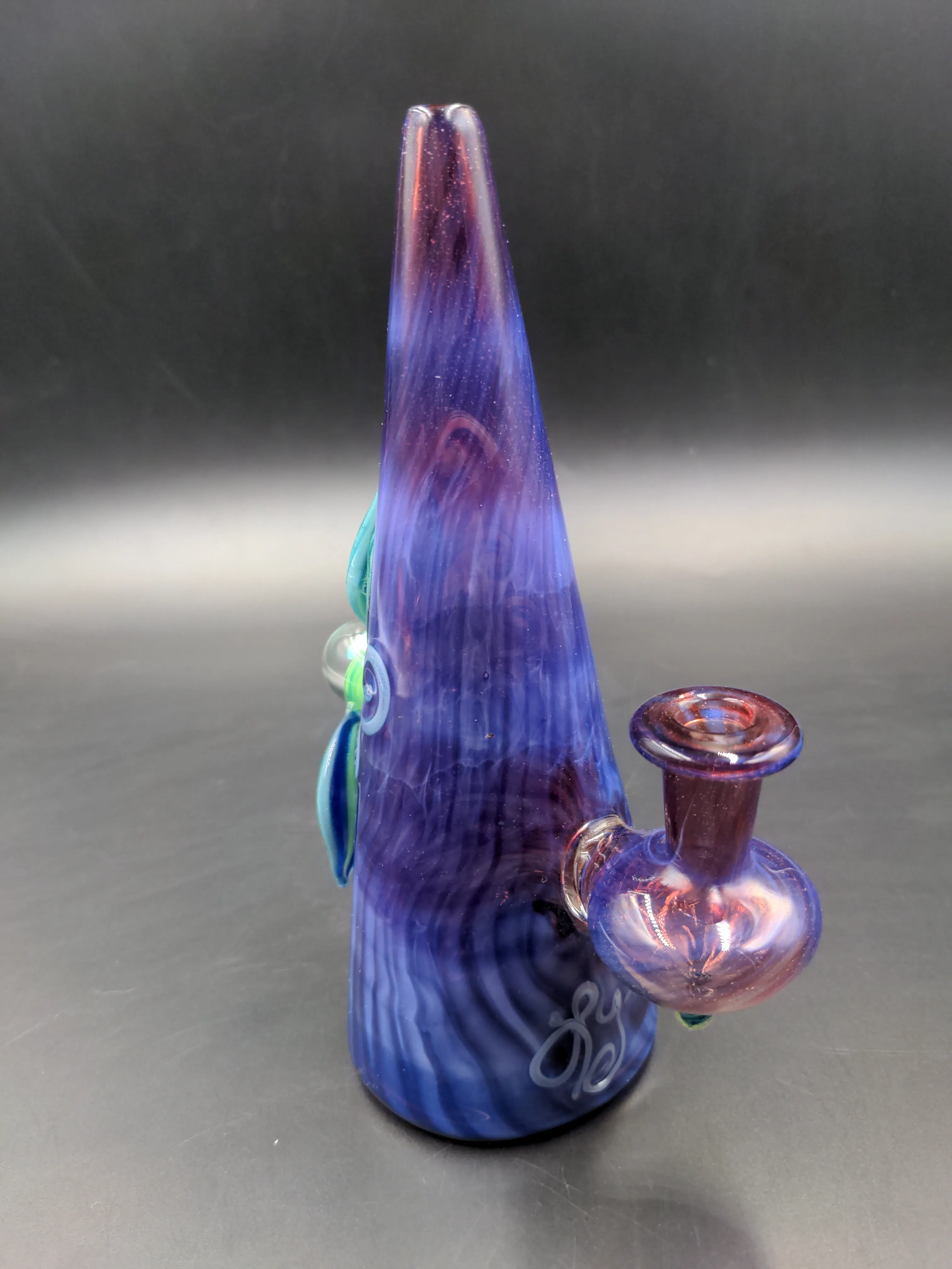 7 Gem Flower Fumed Cone Rig - By Lyric