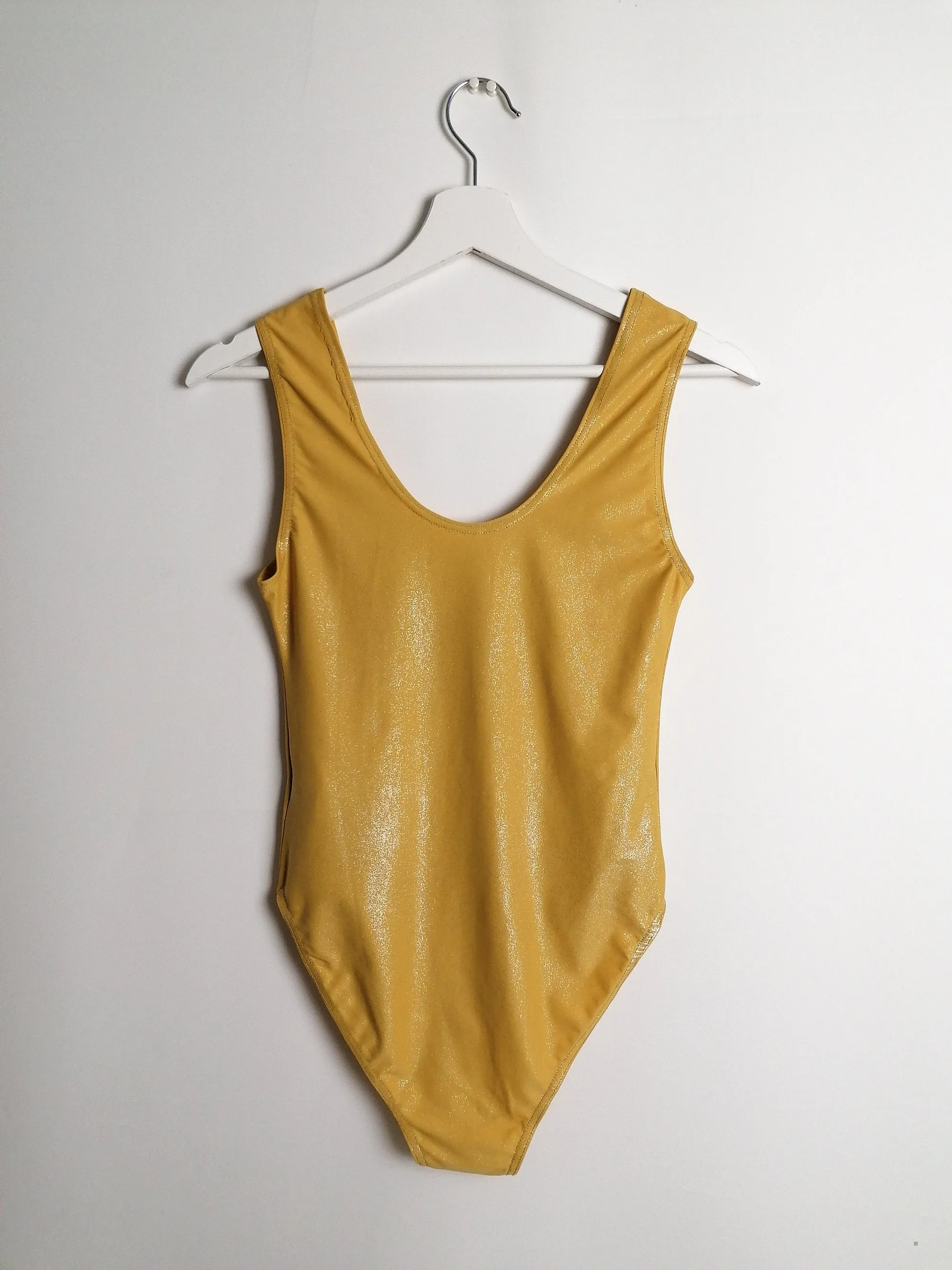 90's Gold Bodysuit Liquid Yellow - size XS-S