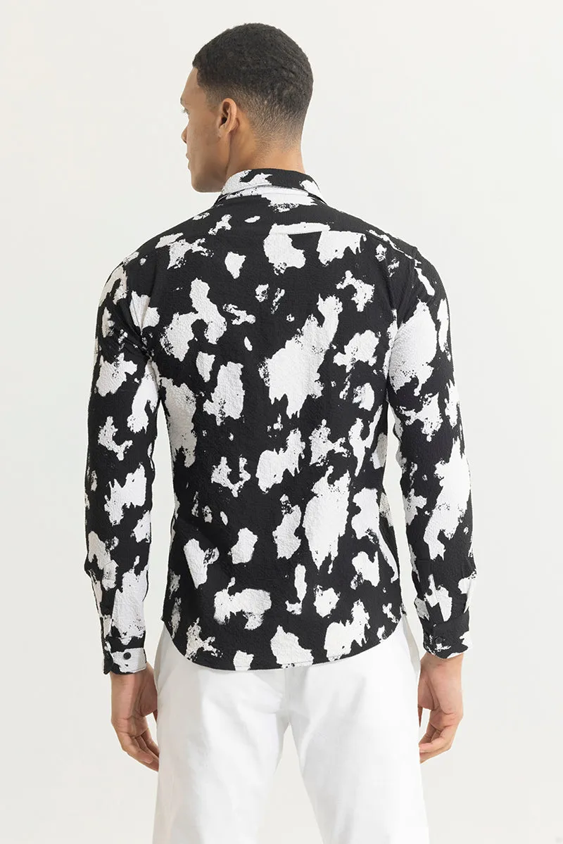 AbstractAura Black Seersucker Shirt