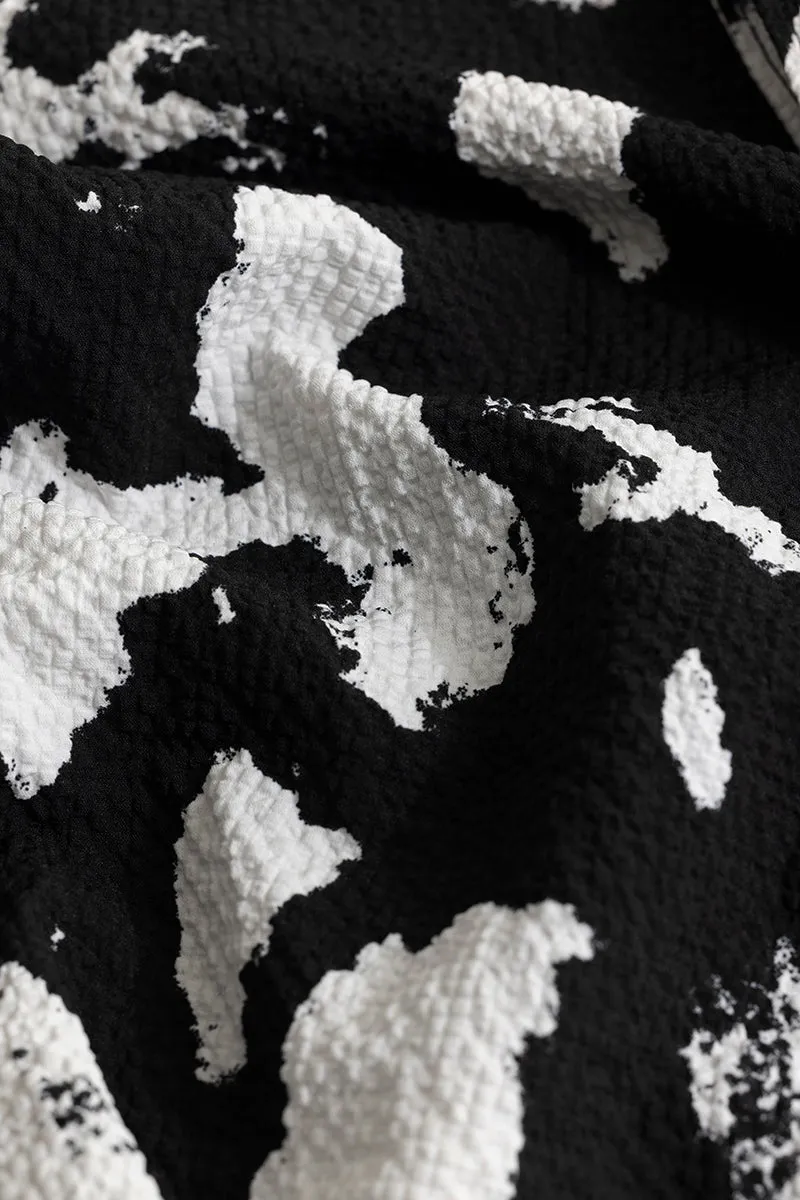 AbstractAura Black Seersucker Shirt