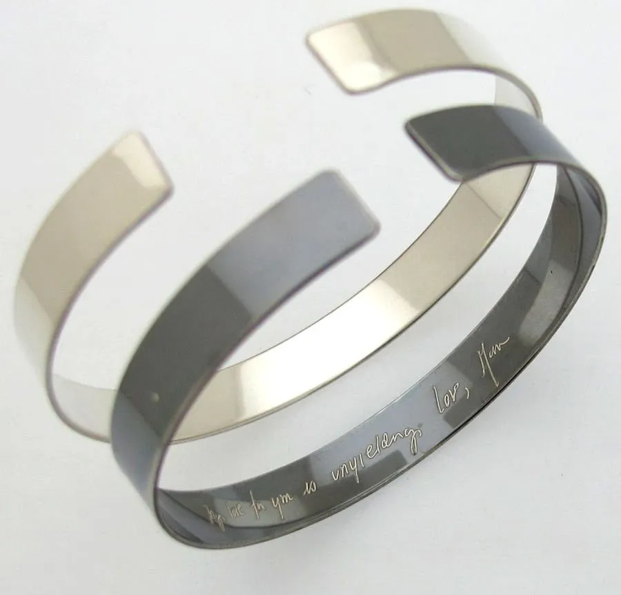 Actual Handwriting Engraved Bracelet