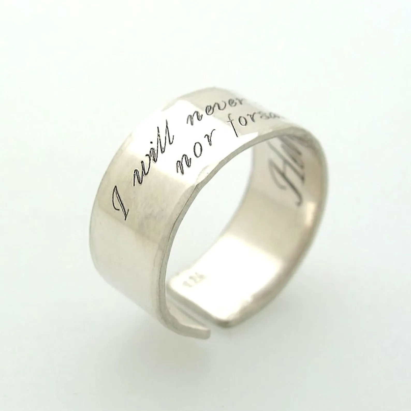 Actual Handwriting Ring - Gift for Boyfriend