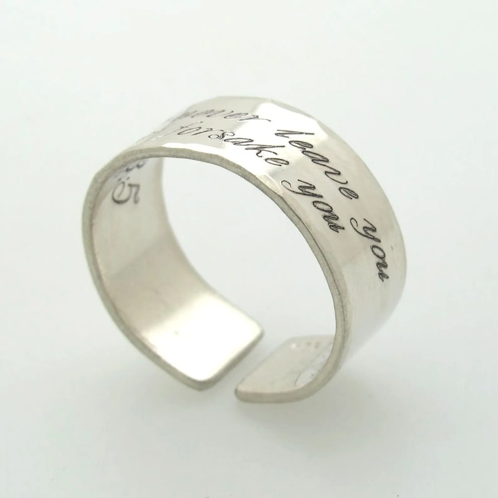 Actual Handwriting Ring - Gift for Boyfriend