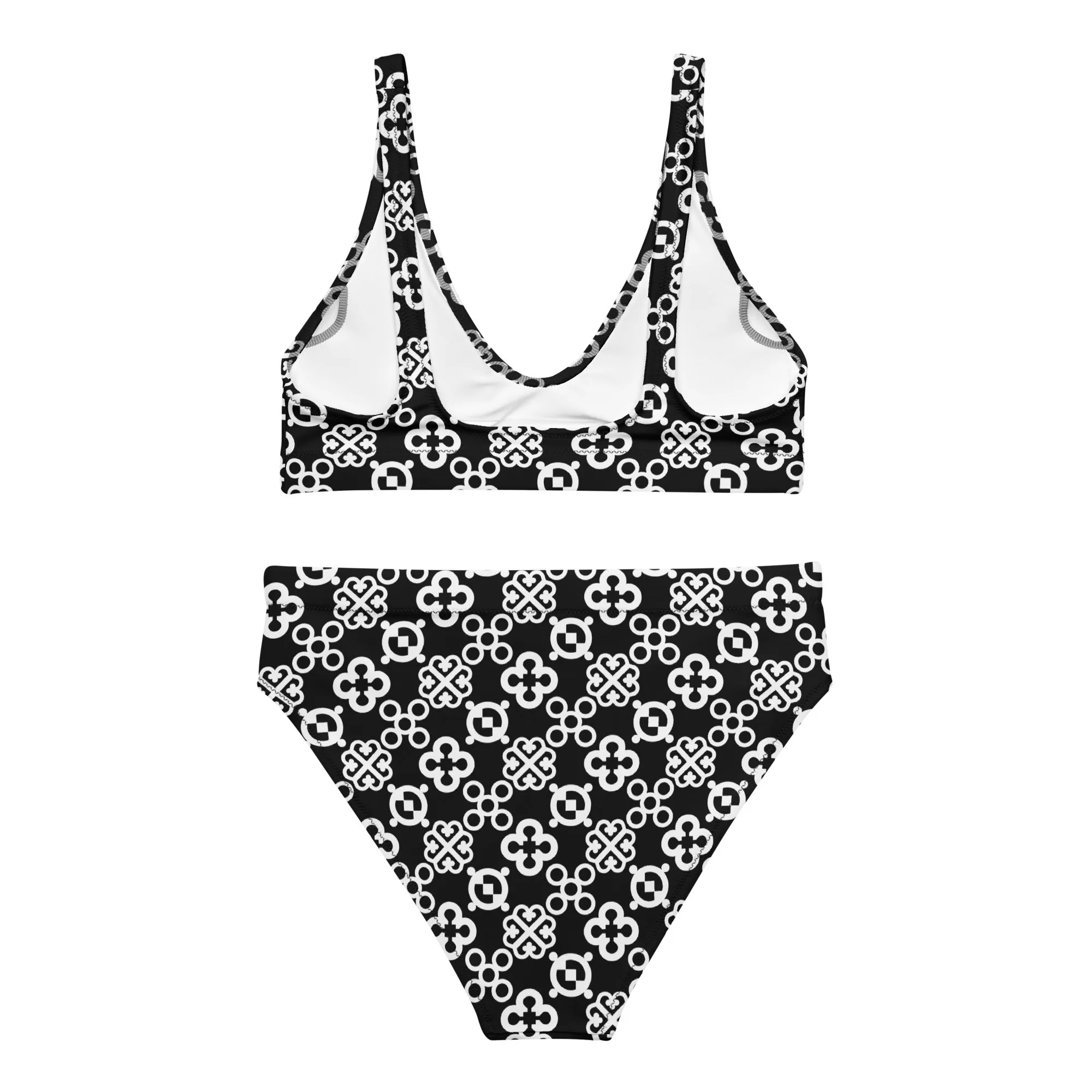 Adinkra Vibe Recycled high-waisted bikini