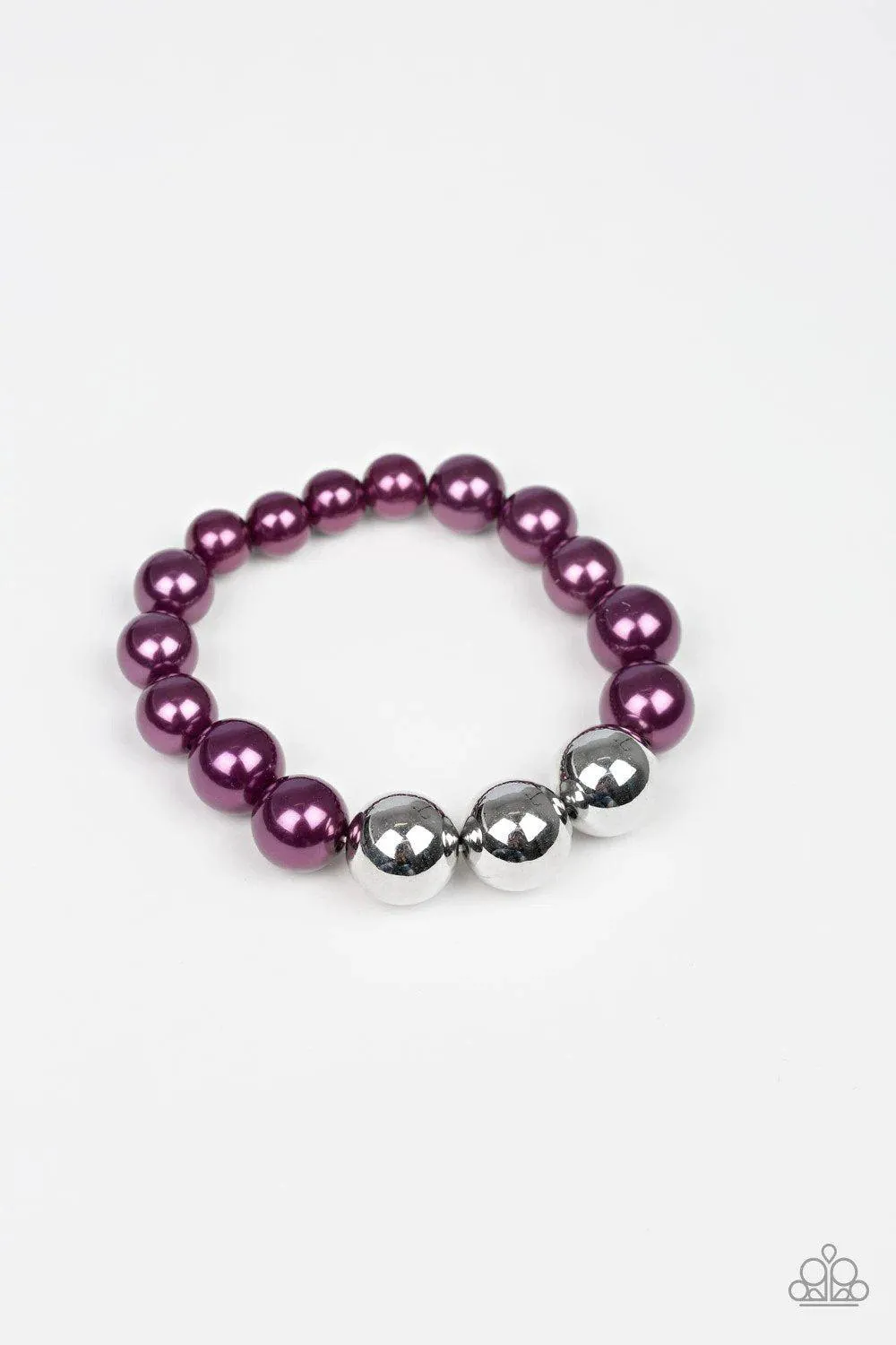 All Dressed UPTOWN Purple Pearl Bracelet - Paparazzi Accessories