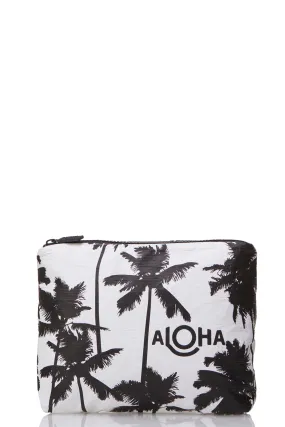 ALOHA Collection Small Coco Palms Pouch in Black