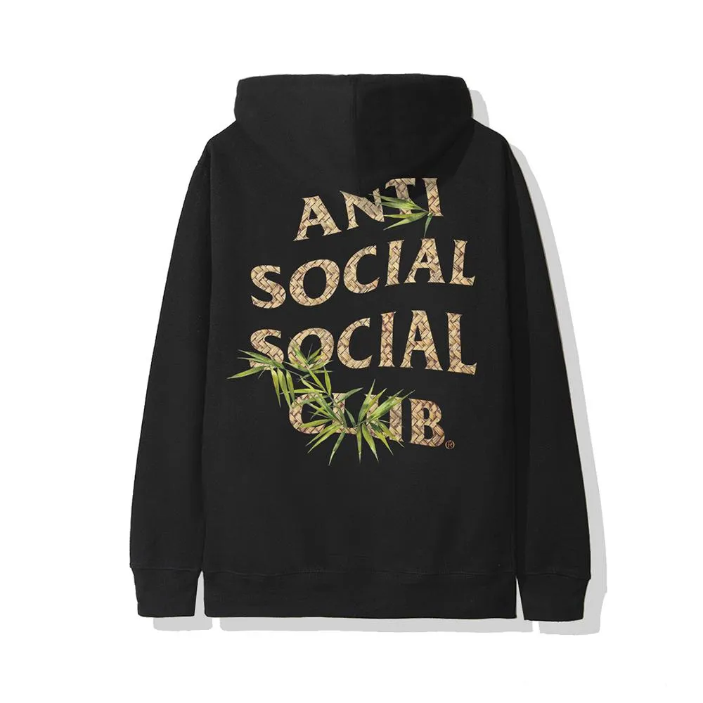 AntiSocialSocialClub BAMBOO BLACK HOODIE -BLACK