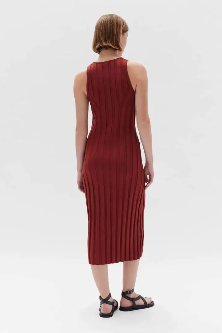 Assembly Label Florence Midi Knit Dress - Sumac