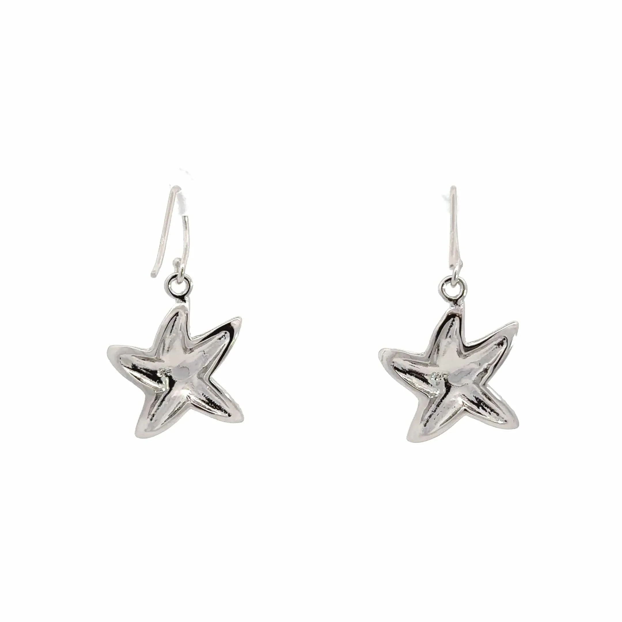 Baikalla? Sterling Silver Natural Lab-Made Starfish Opal Dangle Earrings