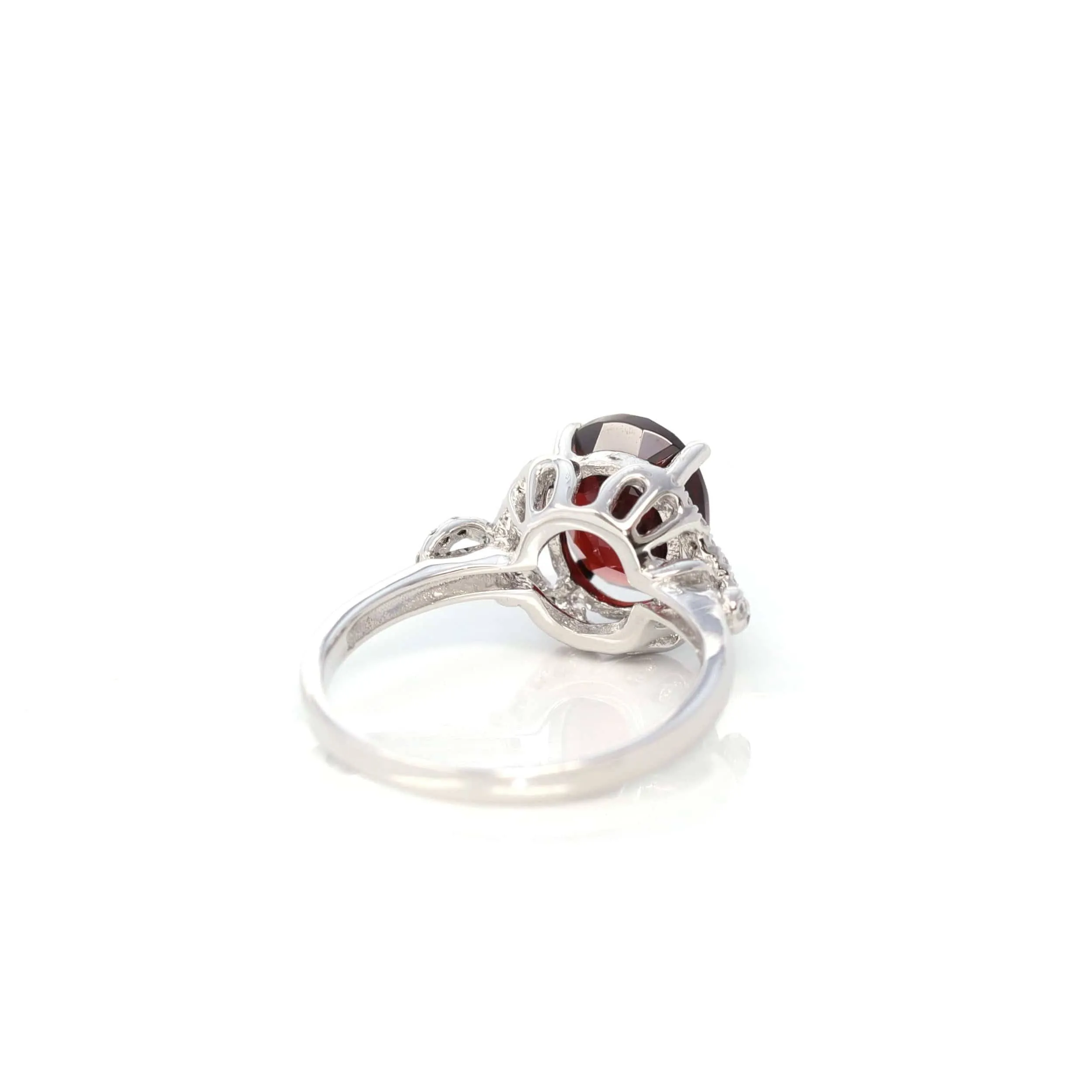 Baikalla? Sterling Silver Red Garnet Ring