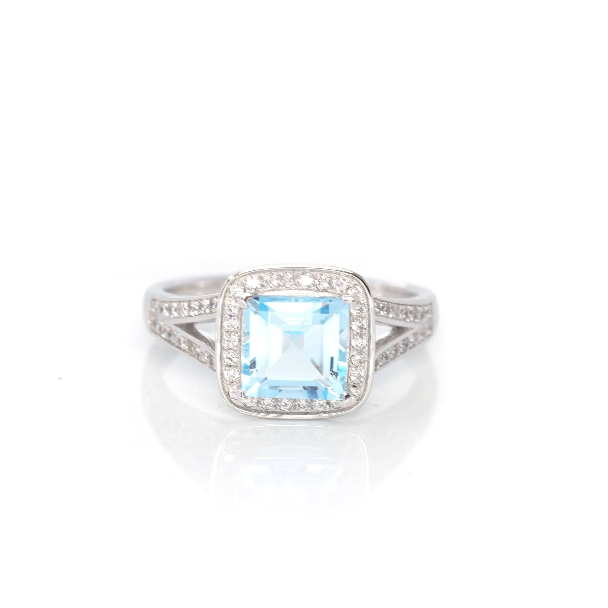 Baikalla? Sterling Silver Sky Blue Topaz Ring