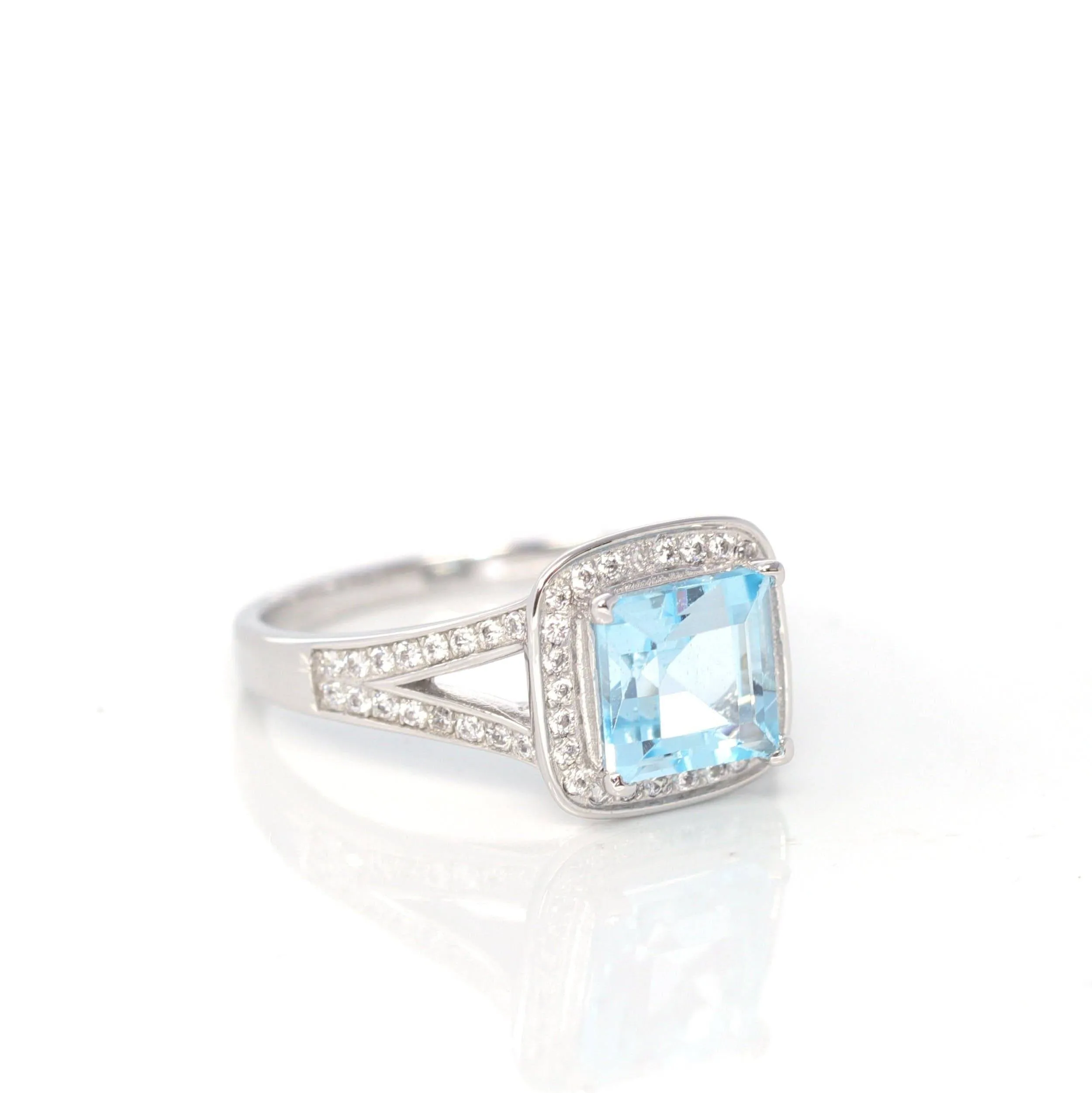 Baikalla? Sterling Silver Sky Blue Topaz Ring