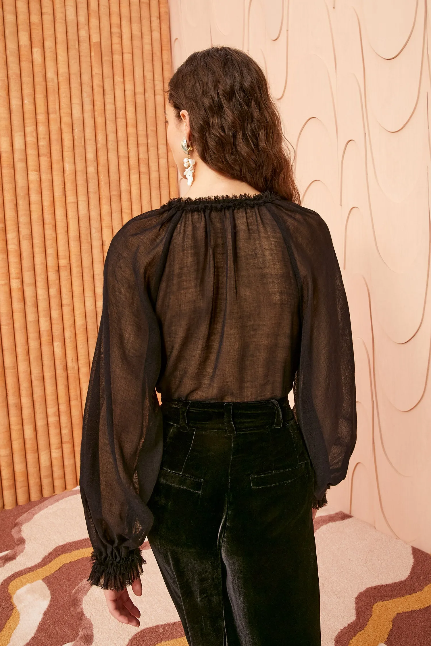 Bardot Blouse - Noir