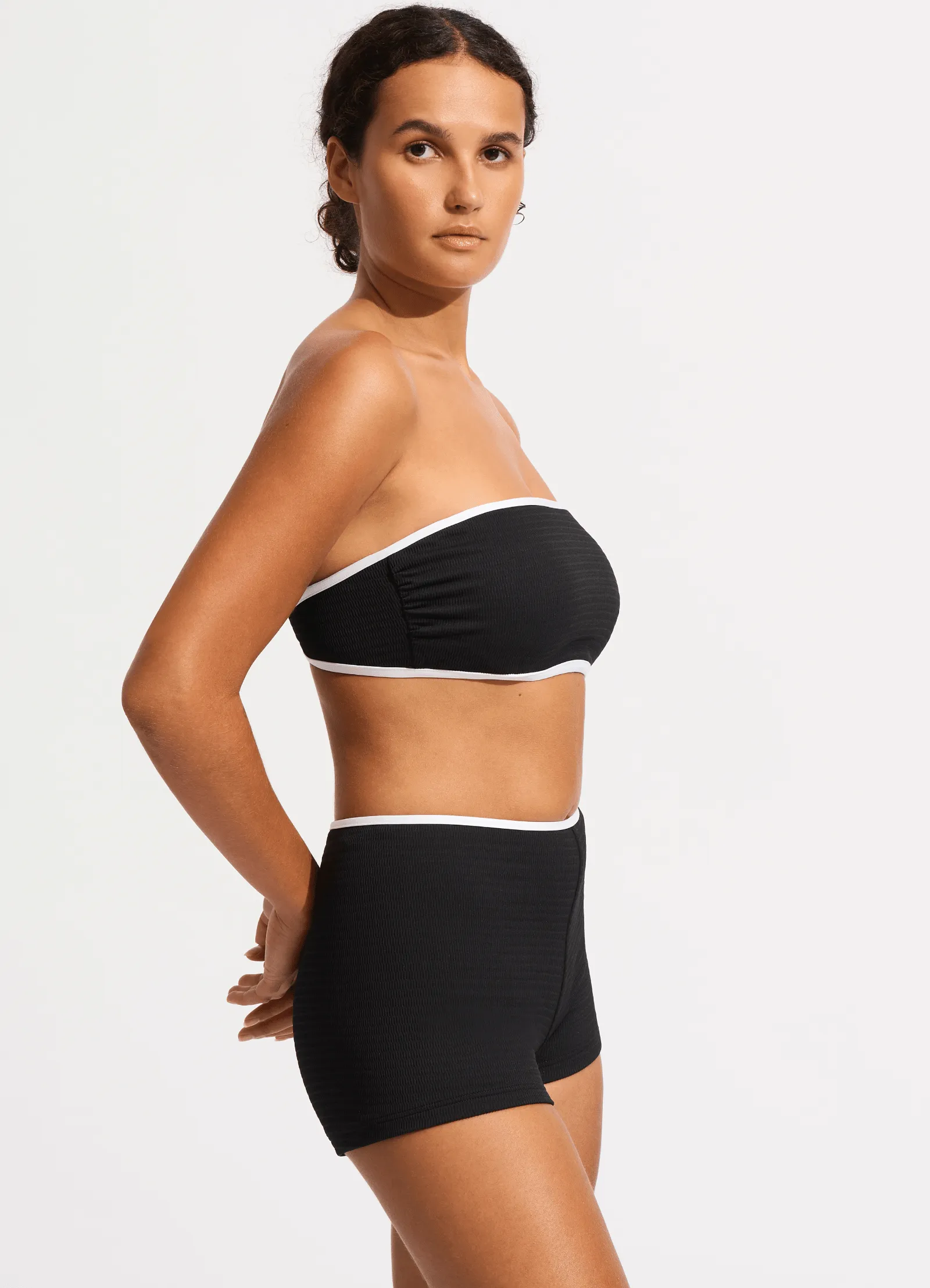 Beach Bound Boyleg Bikini Bottom - Black