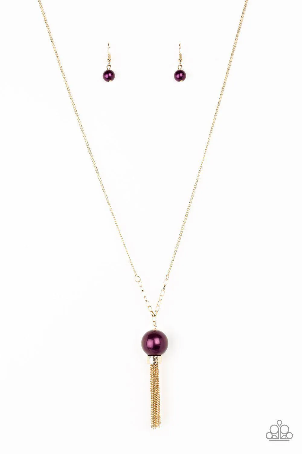 Belle Of The BALLROOM Purple and Gold Necklace - Paparazzi Accessories