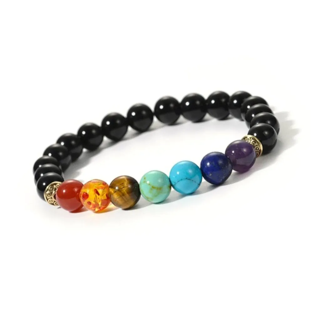 Black Onyx chakra bracelet