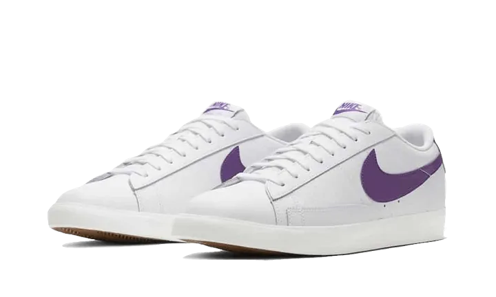 Blazer Low Leather White Purple