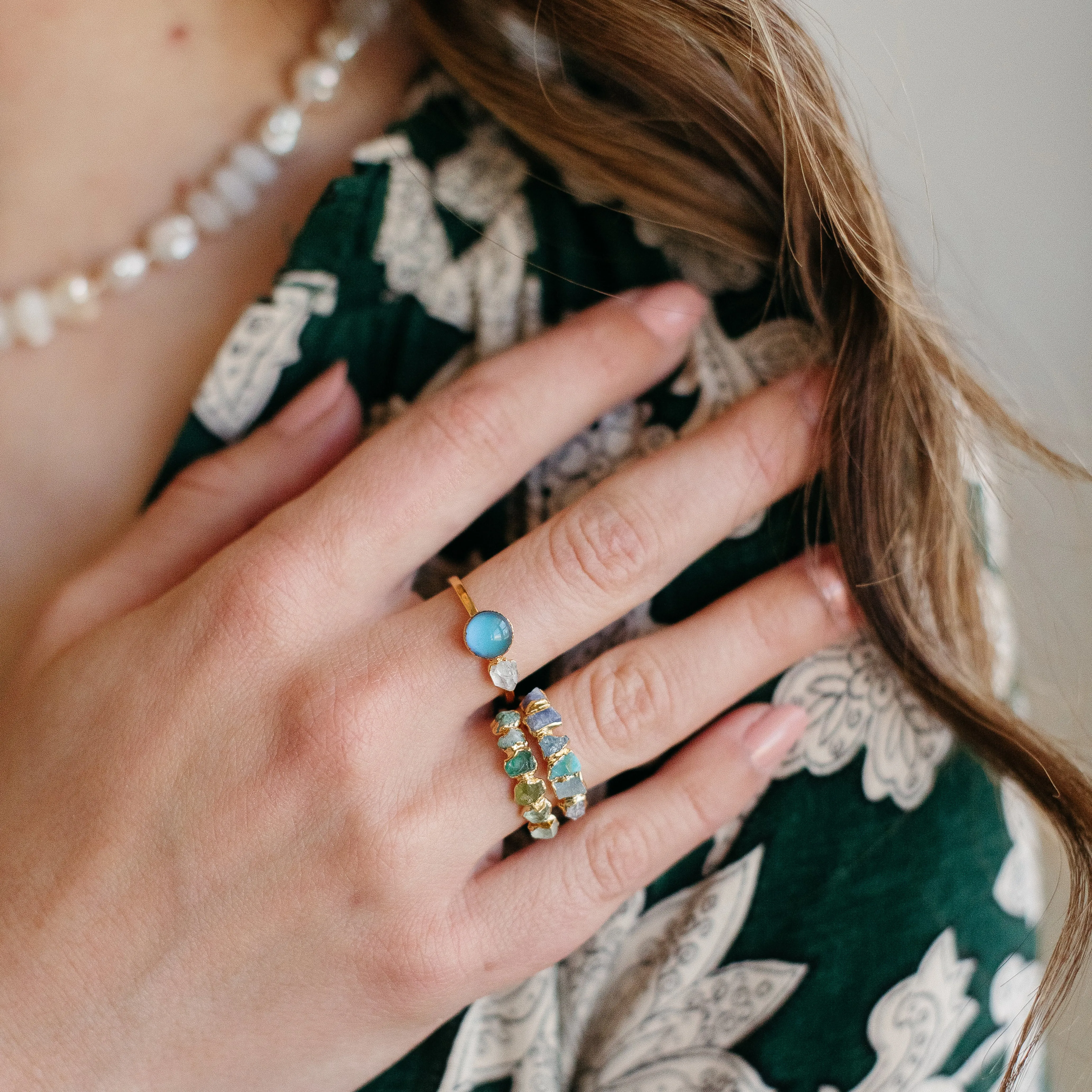 Blue Ombré Birthstone Ring