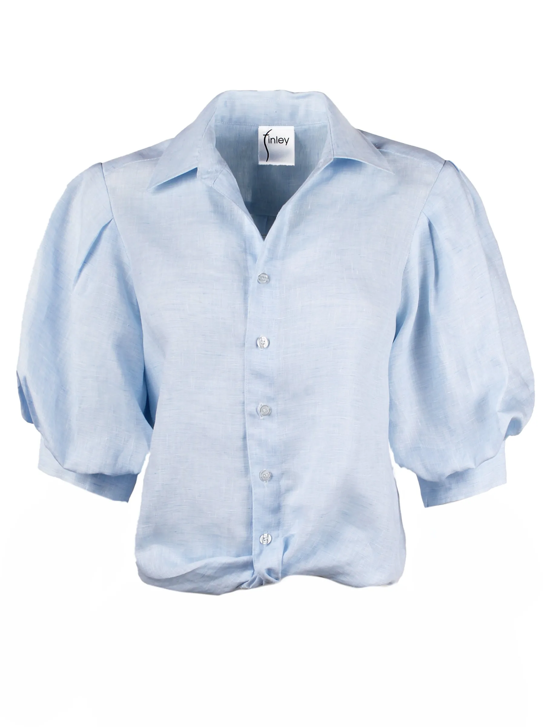 Bomba Shirt Pale Blue Chambray Linen