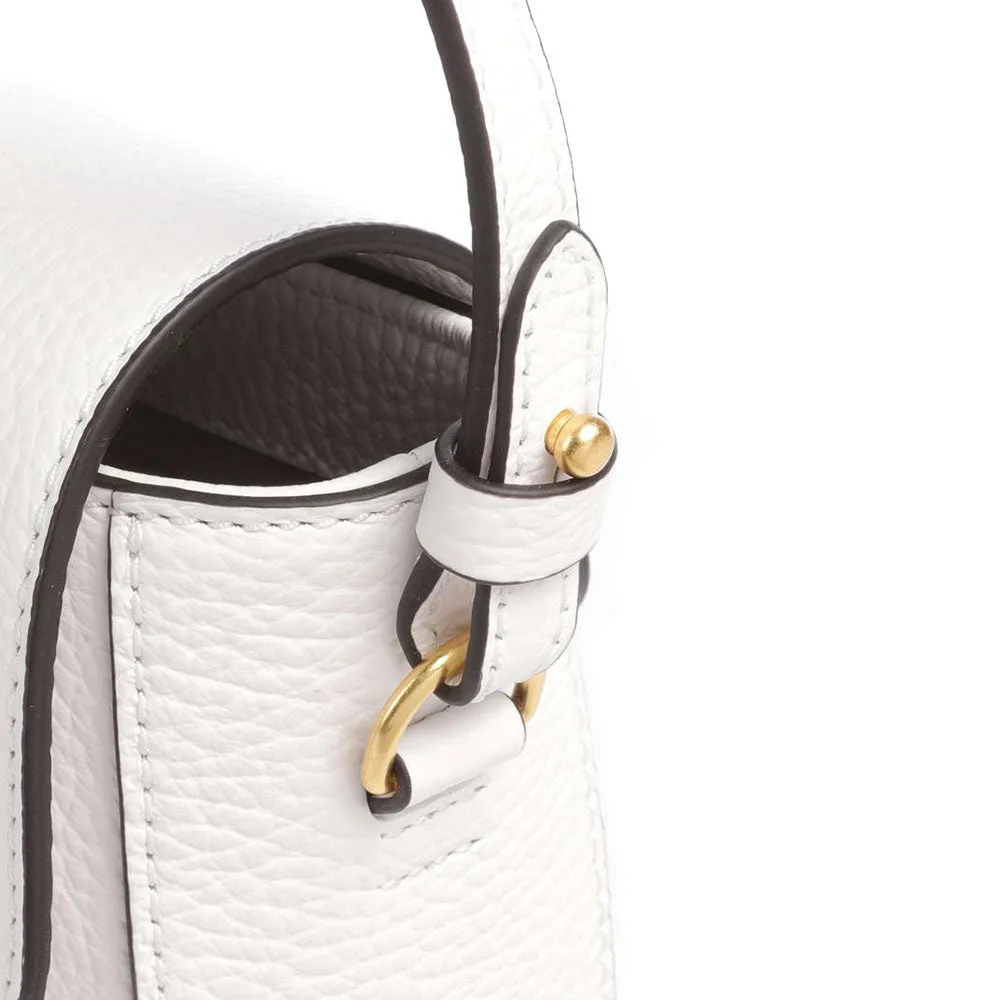 Borsa Donna a Tracolla COCCINELLE in Pelle linea Beat Soft Medium colore Brillant White