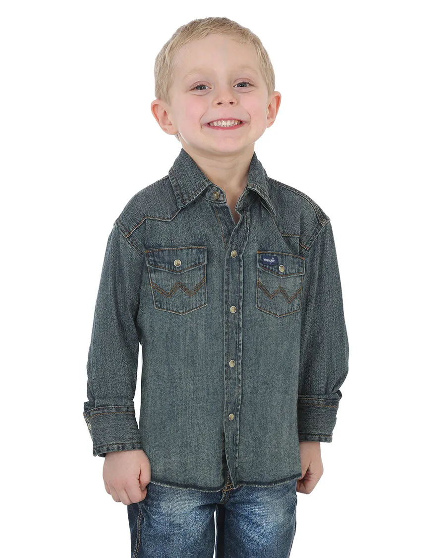 Boys' Work Western Long Sleeve Shirt