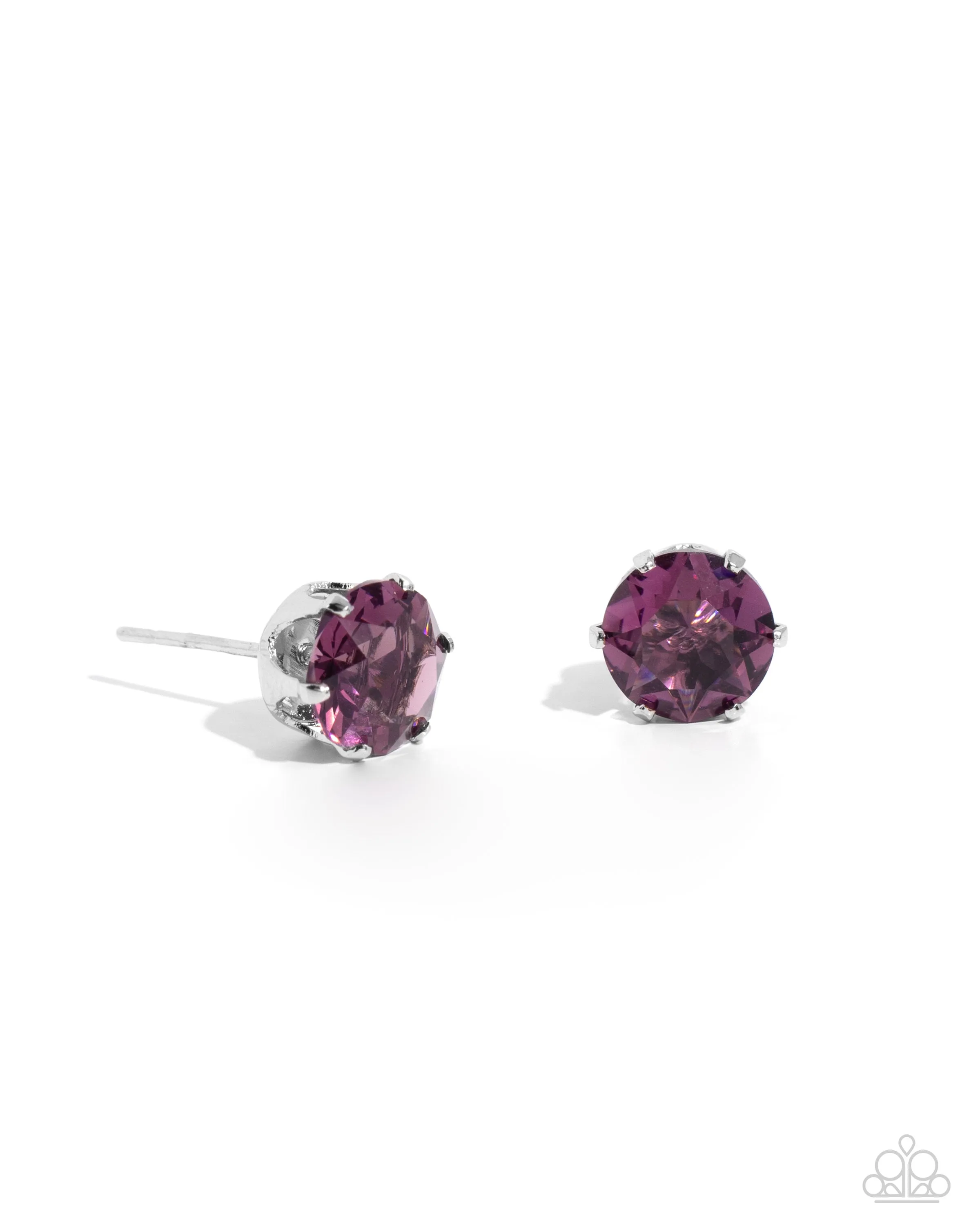 Breathtaking Birthstone - Purple Earrings