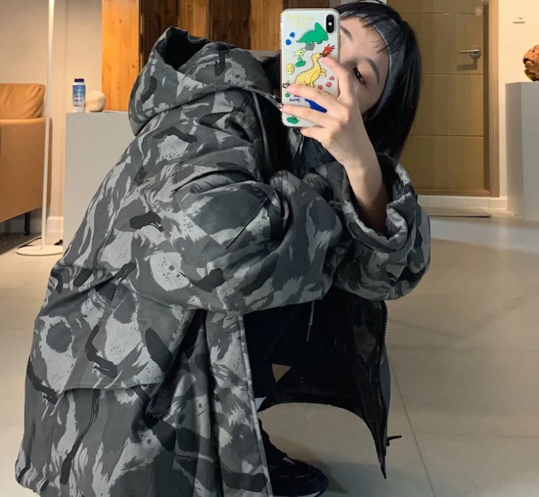 Camouflage Zip-Up Jacket