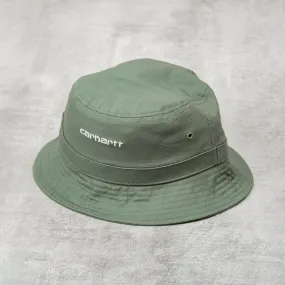 Carhartt WIP Script Bucket Hat - Park / White