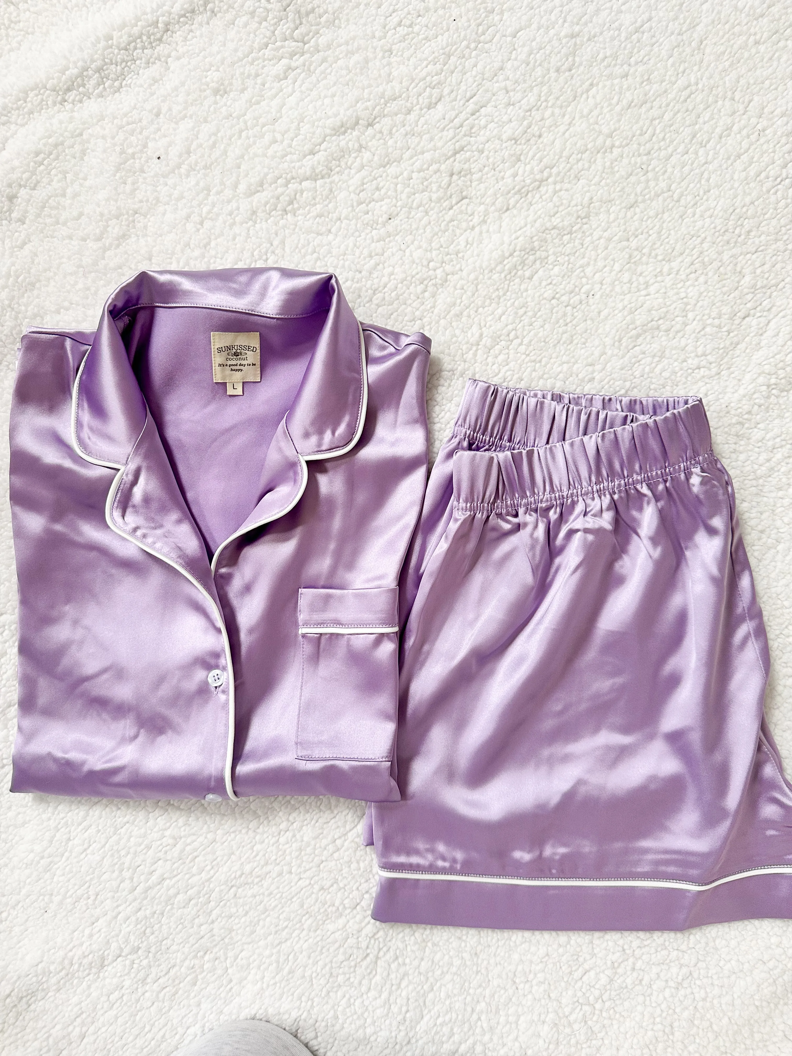 Champagne Purple Pajama Set