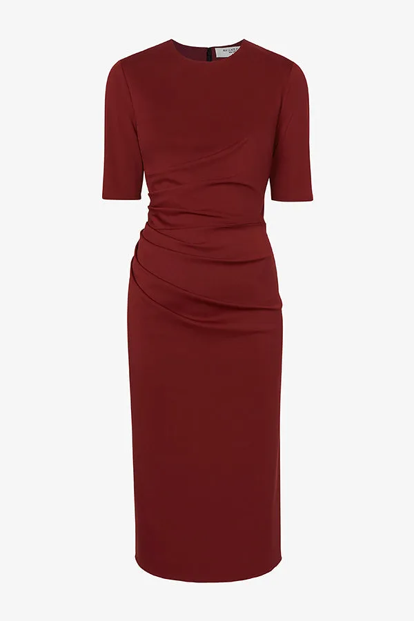 Ciela Dress - Stretch Crepe :: Maroon