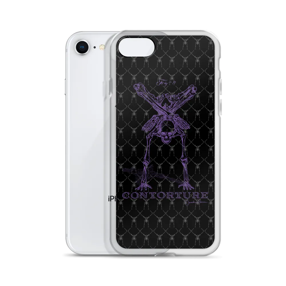 Contorture iPhone Case: Black Sabbath Purple Contortion Skeleton