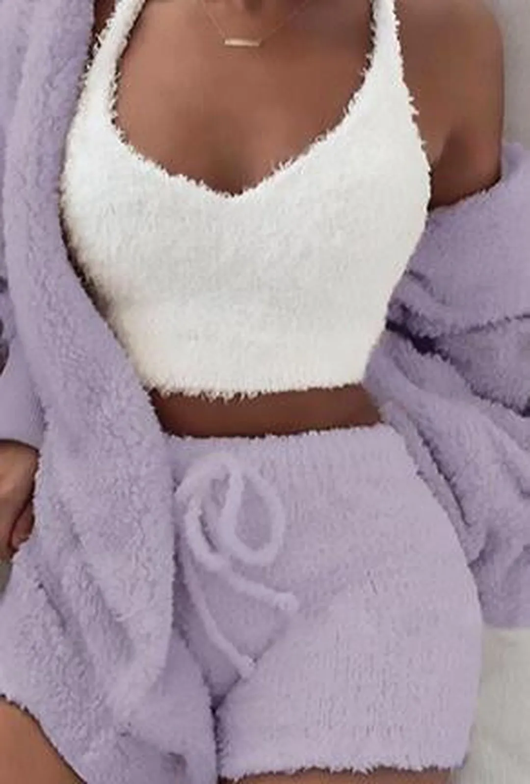 CORRIE - ROBE 3 PIECE FLEECE SET