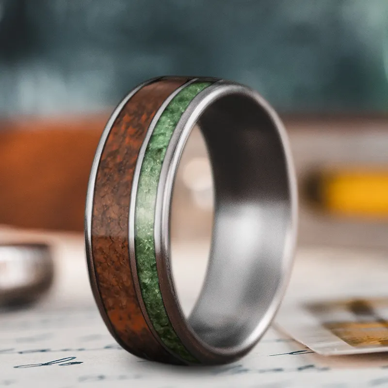 Custom Design - 2-Inlay Offset Ring D7hao9SYTEjKV8UOROOiN4mj