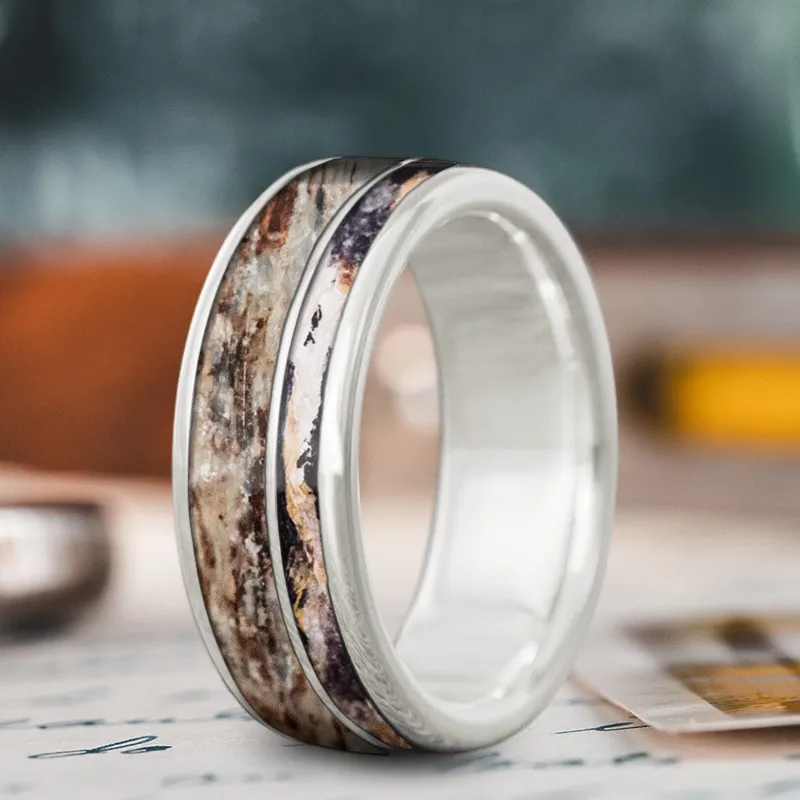 Custom Design - 2-Inlay Offset Ring siDFU-5H403dD5-vo8E4518O