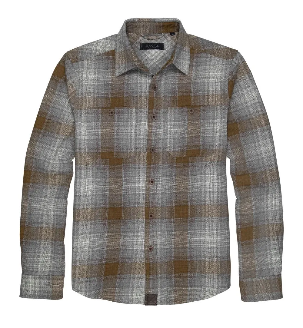 'Dakota Grizzly' Men's Grant Button Down Flannel - Copper Ore