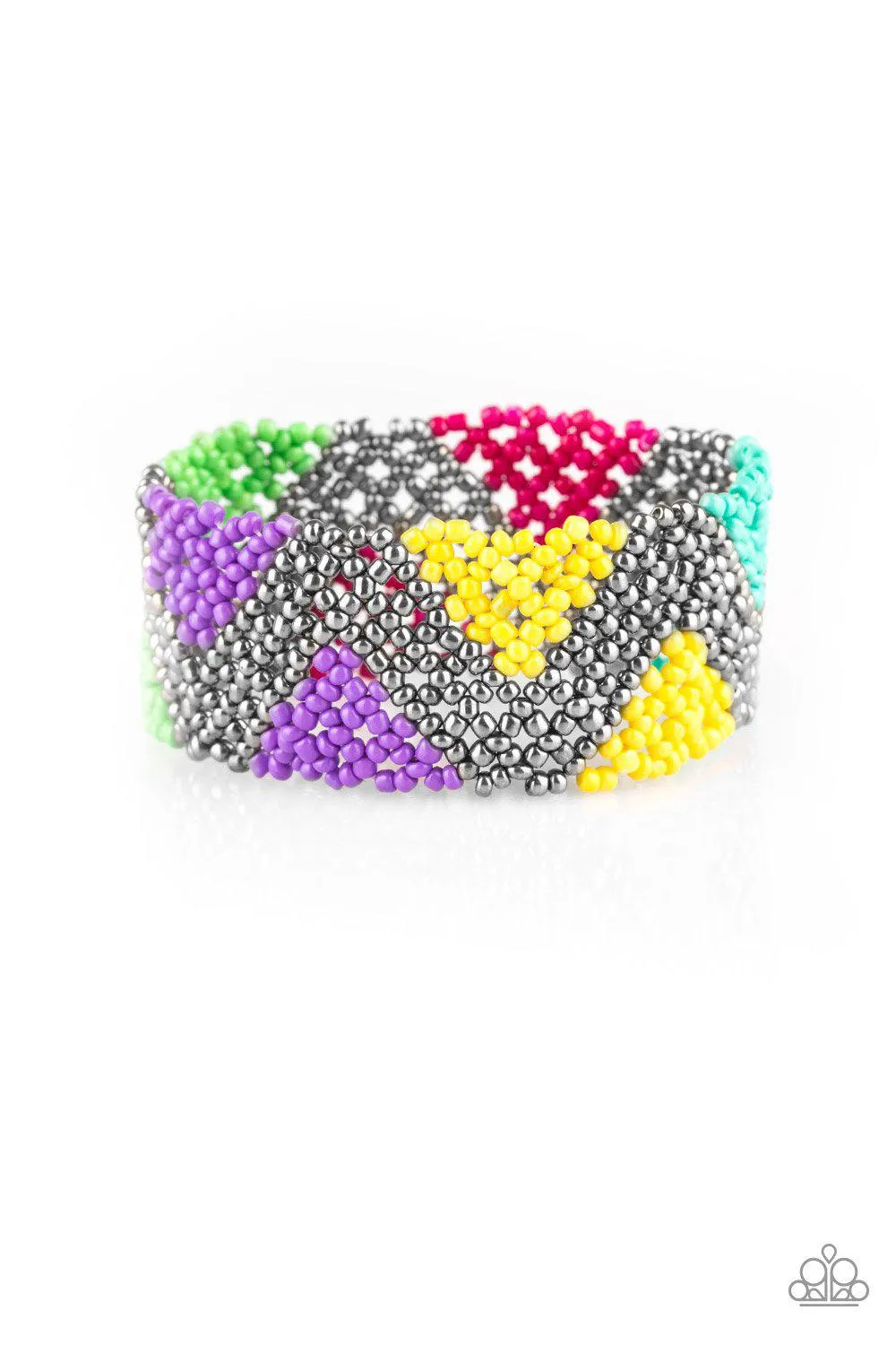 Desert Loom Multi-color Seed Bead Bracelet - Paparazzi Accessories