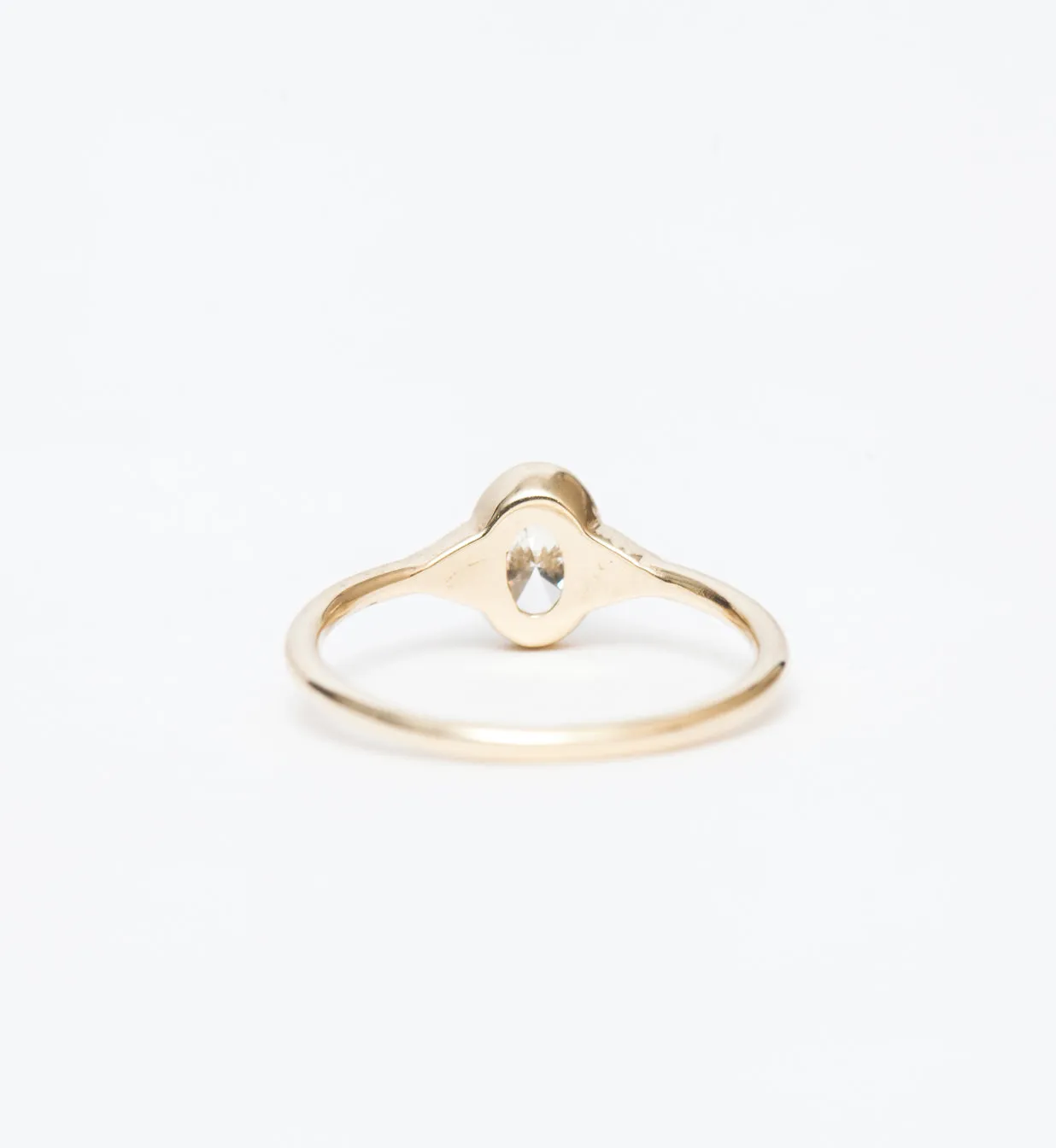 Diamond Oval Deco Ring