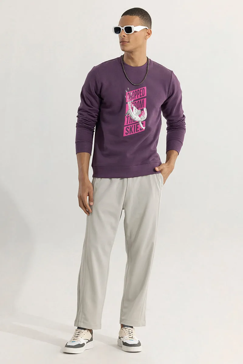 Dropped From The Skies Purple Sweatshirt