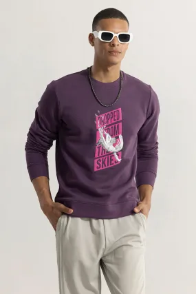 Dropped From The Skies Purple Sweatshirt