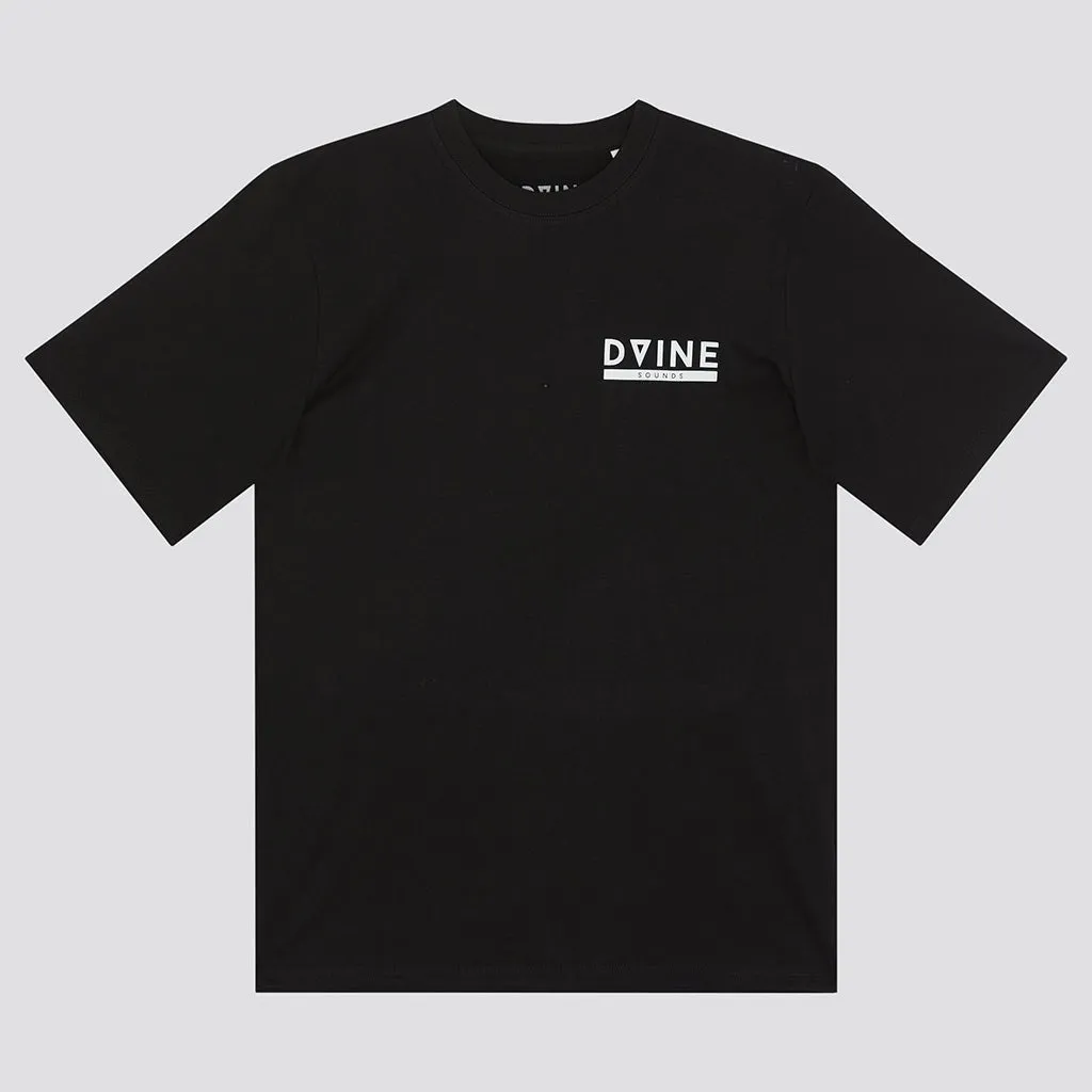 Dvine Tribe Clouds T-Shirt - Black