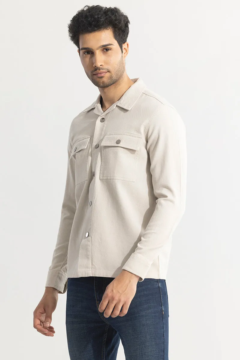 EasySnap Cream Shirt