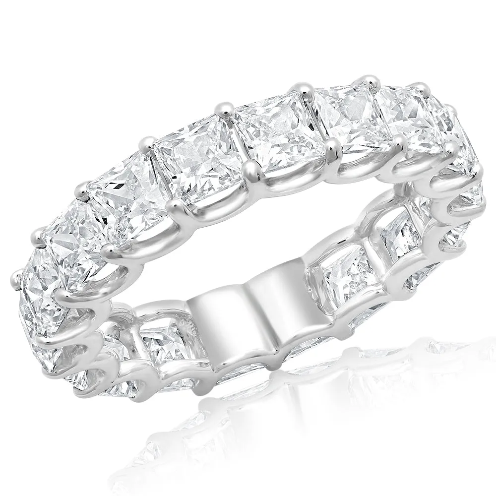 EMBER 6 Carat Princess Cut Diamond Eternity Band in Platinum 30 pointer By Mike Nekta SIZE 4-9