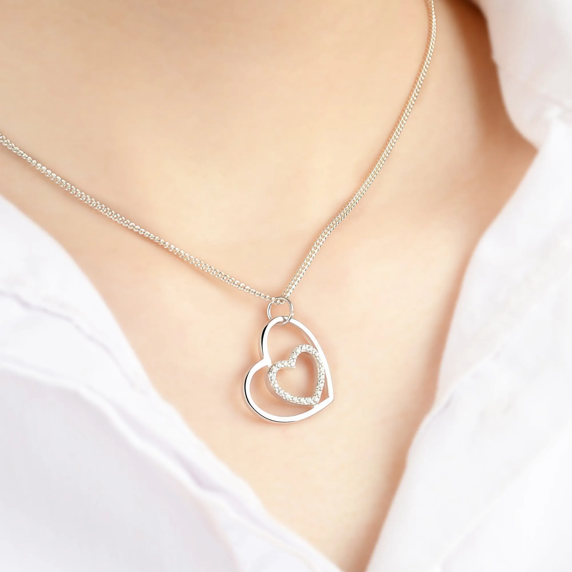 Forever Heart Pendant Sterling Silver