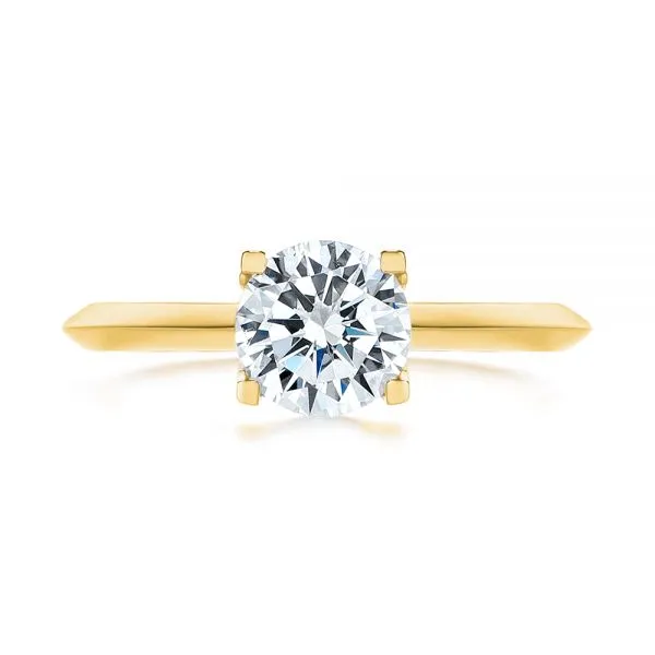 Four Prong Round Brilliant Engagement Ring [Setting Only] - EC024