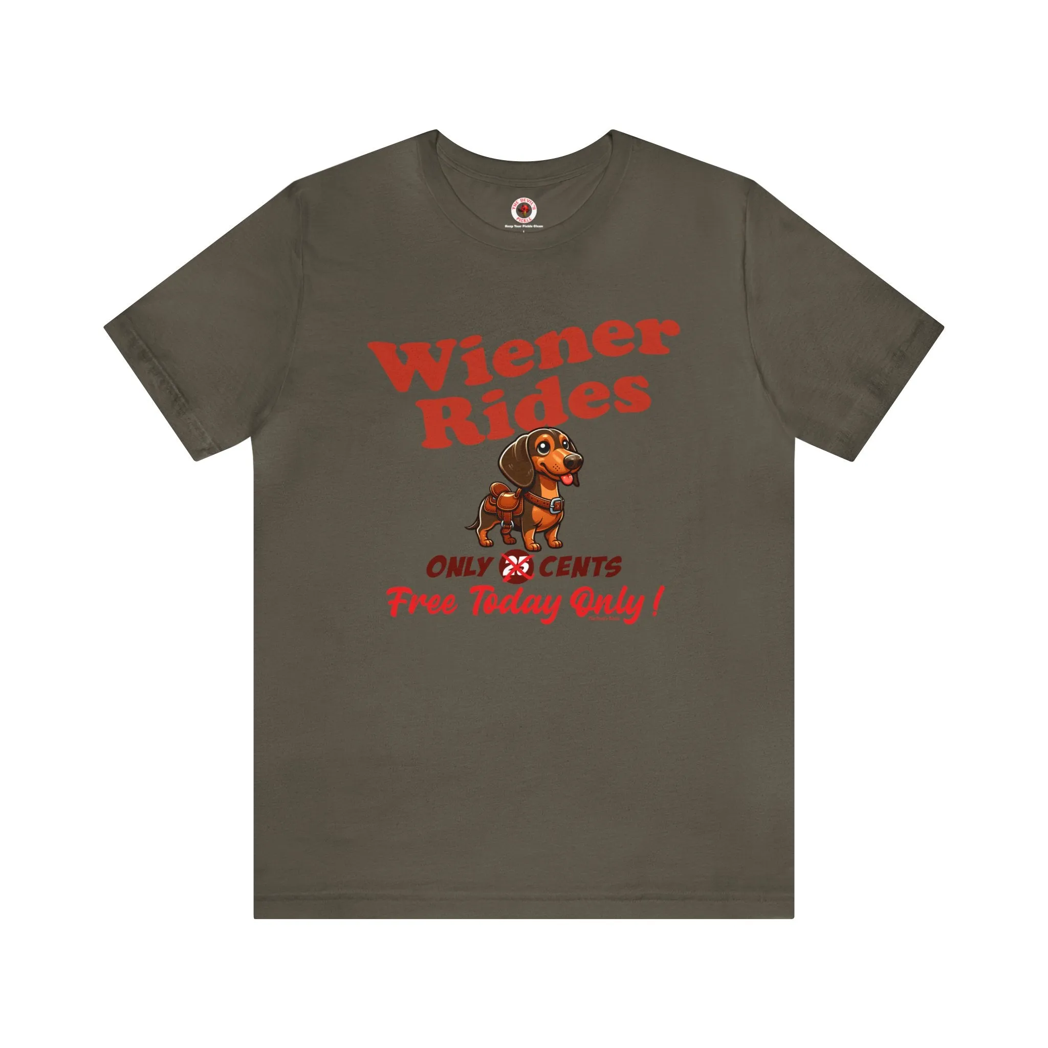 Free Wiener Rides T-Shirt