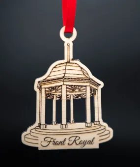 Front Royal Gazebo Wooden Ornament with Ribbon